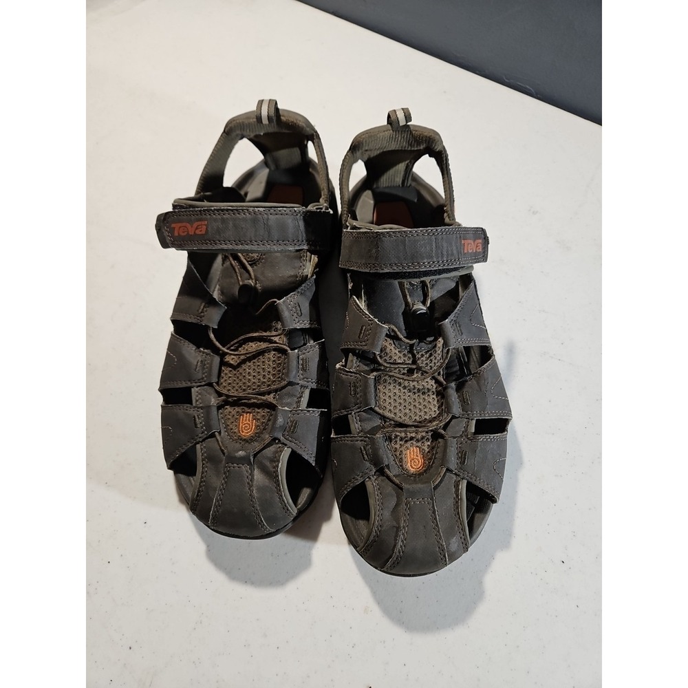 TEVA Men Shoe Size 11‎ Dozer 4154 Brown Hiking Fishing Closed Toe Sandals (S59)